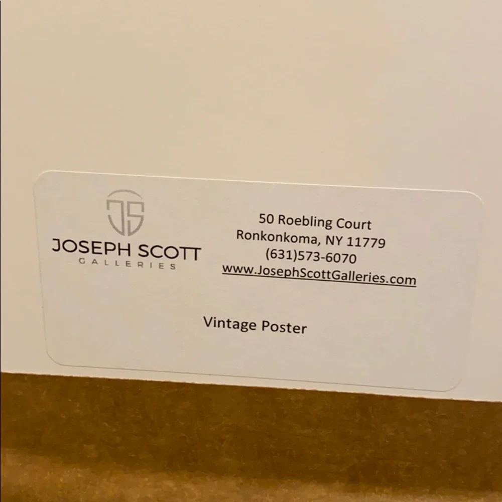 ~Joseph Scott Galleries~ Cigarette Ad Print